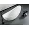 Alfi Brand Black Matte Arched Solid Surface Resin Bathroom / Shower Stool ABST77BM - alternate 7